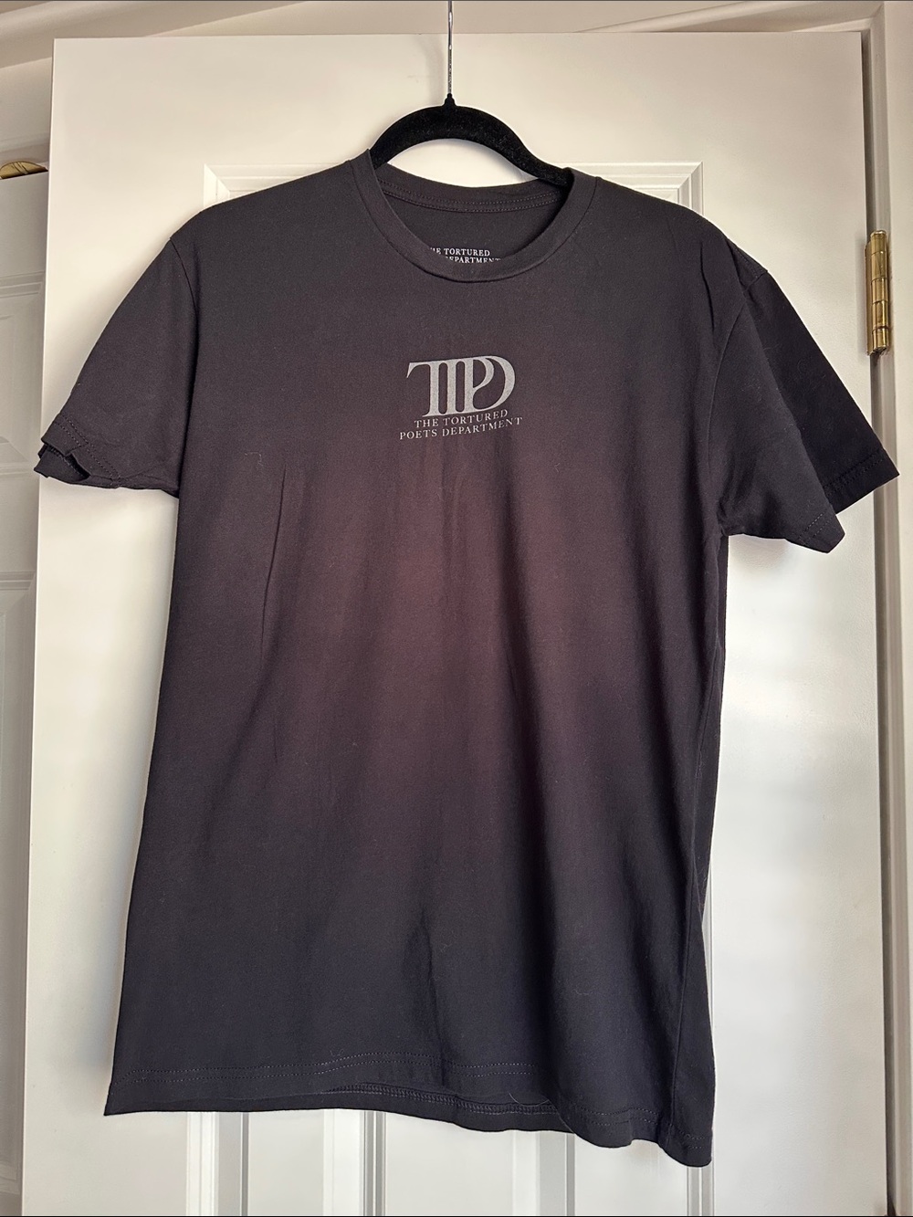 Taylor Swift TTPD Black Short Sleeve Logo Tee